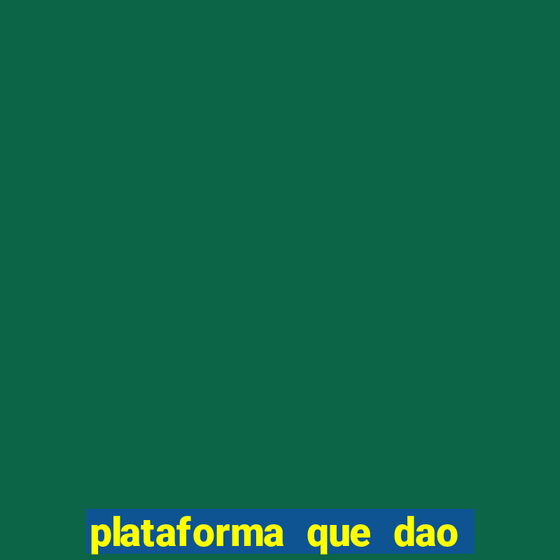 plataforma que dao bonus no cadastro