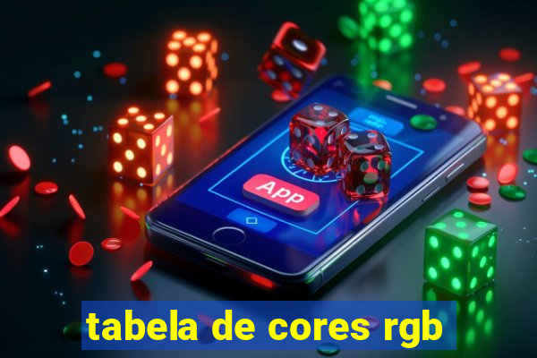 tabela de cores rgb