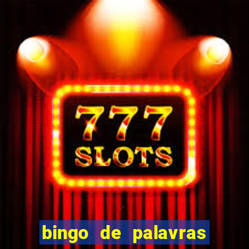 bingo de palavras de natal